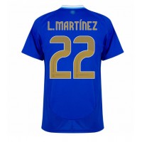 Argentina Lautaro Martinez #22 Replika Bortatröja Copa America 2024 Kortärmad